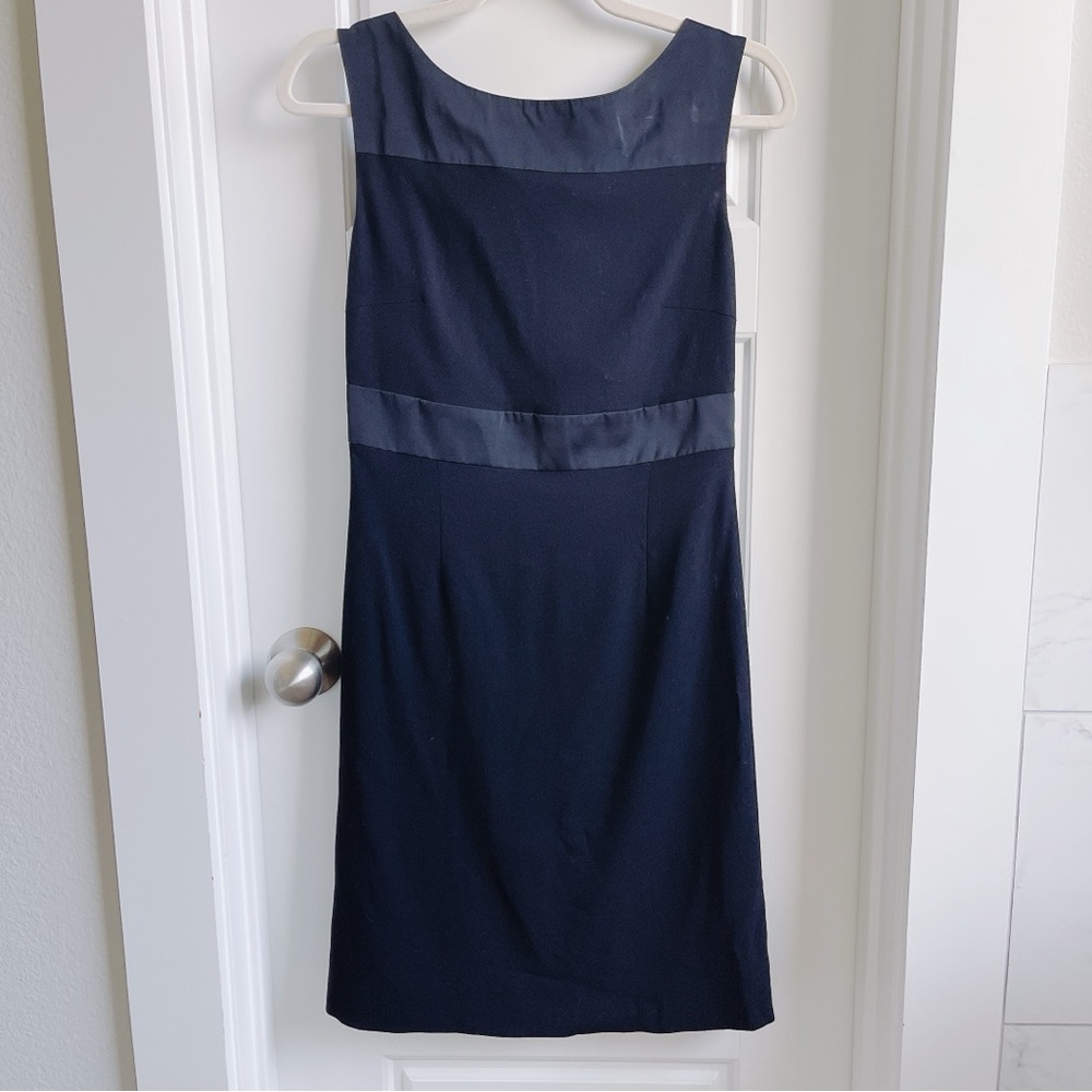 Red Valentino Black Straight Women's Dress With Bow
